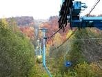pohled z dolní stanice na trasu lanovky / Foto : extreme.com.ua