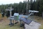 podpěra č. 11 a horní stanice / Foto : Radim Polcer 05.10.2014